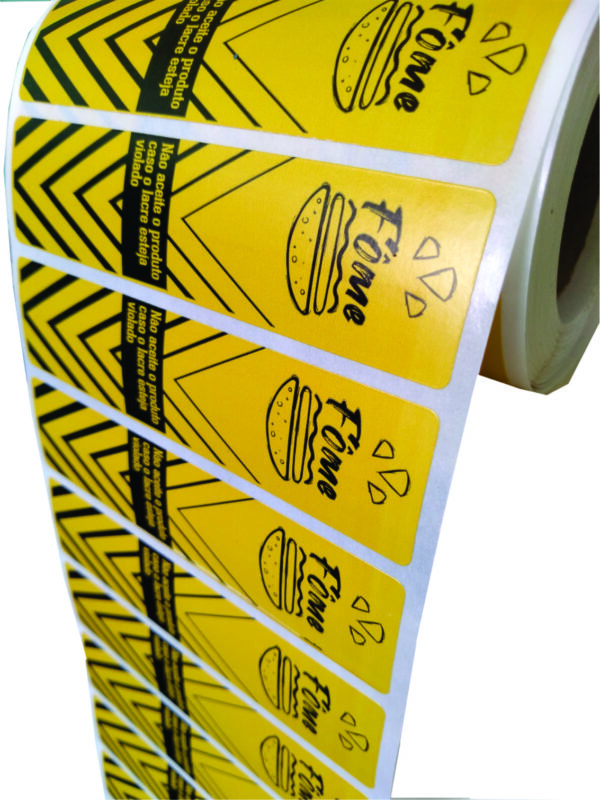 Etiquetas Lacre Personalizadas 2 cores