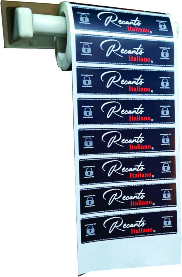 Etiquetas Lacre Personalizadas 2 cores