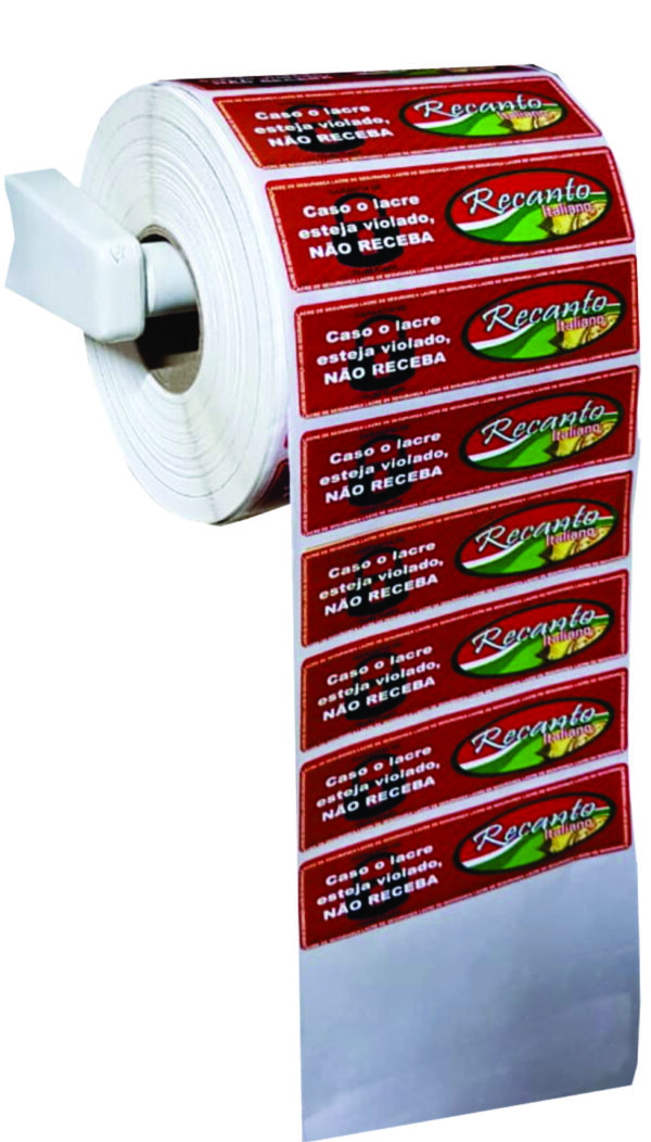 Etiquetas "Lacre" Personalizadas Coloridas